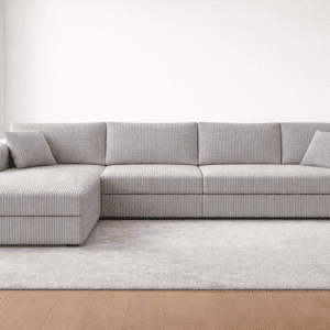 Luxury Beige Sectional Sofa – Cloud Comfort Modern L-Shape Couch for Stylish Living Rooms