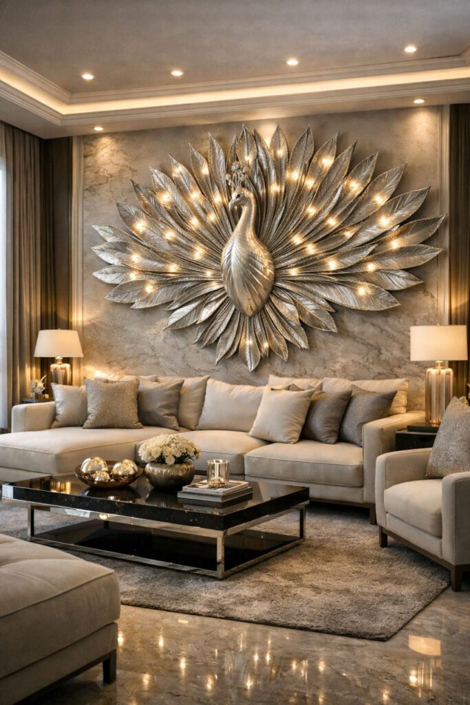 alt="Luxury Wall Decor Ideas for Modern Living Room"