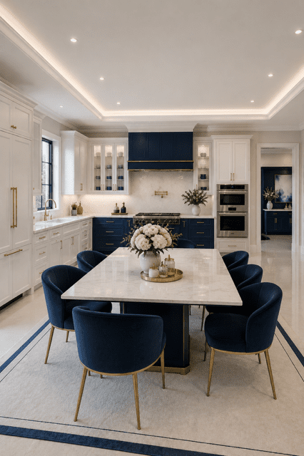 cozy kitchen ideas with decorative shelves and elegant modern interiors