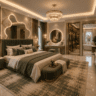 Coastal neutral bedroom featuring warm tones, cozy textures, and elegant modern decor ideas