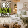 23 Best Amazon Bedding Sets featured image showcasing cozy modern bedrooms with luxury comforters, quilt sets, duvet covers, and stylish bedroom décor ideas for every home.