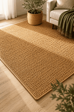 Collection of modern woven rugs featuring neutral area rugs, textured woven rugs, farmhouse rugs, boho rugs, jute-inspired rugs, and cozy woven floor coverings for living rooms, bedrooms, dining rooms, and entryways.
