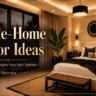 17 Whole-Home Decor Ideas featured image with a warm black and beige bedroom interior.